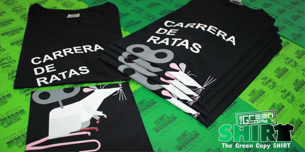 The Green Copy impresión de camisetas para campeonatos torneos Carrera de Ratas Serigrafía imprimir Villanueva de la Cañada MADRID