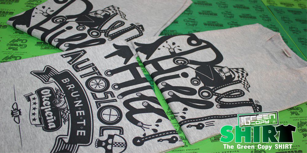The Green Copy impresión de camisetas para campeonatos torneos carrera autoslocos brunete Serigrafía imprimir Villanueva de la Cañada MADRID