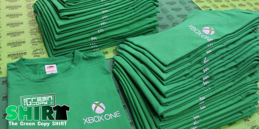 The Green Copy impresión de camisetas para campeonatos torneos xbox one juegos Serigrafía imprimir Villanueva de la Cañada MADRID