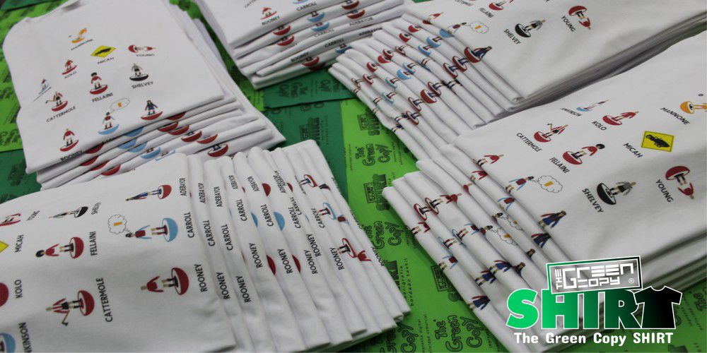 The Green Copy impresión de camisetas para campeonatos torneos de fútbol Serigrafía imprimir Villanueva de la Cañada MADRID